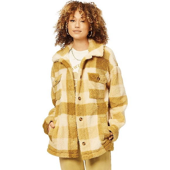 🔆BILLABONG🔆 FAIRBANKS FLEECE JACKET SO SOFT - Picture 8 of 15